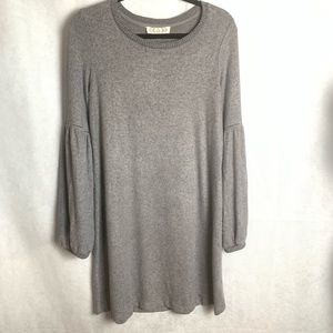 Pink Rose Bubble Sleeve dress, Large.